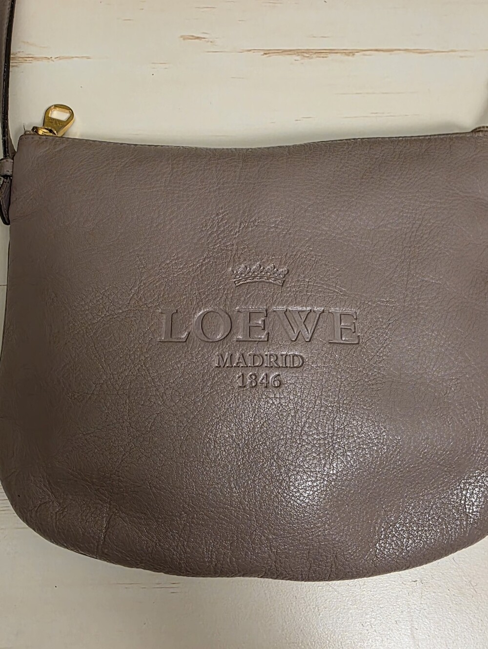 Loewe | Small Taupe/Light Pink Heritage Crossbody Bag